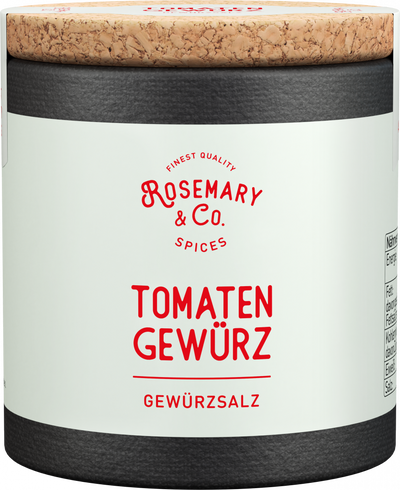 Dose mit Aufschrift Beilagen Set von Rosemary & Co Gewürze, umgeben von Tellern mit Beilagen5