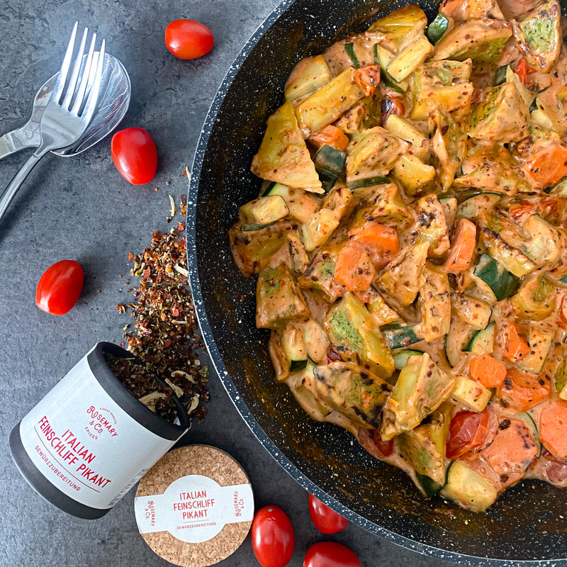 Schnelle Maultaschen Pfanne – Rosemary & Co. Gewürze Schnelle Maultaschen Pfanne – Rosemary & Co. Gewürze