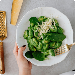 Cremige Spinat-Gnocchi
