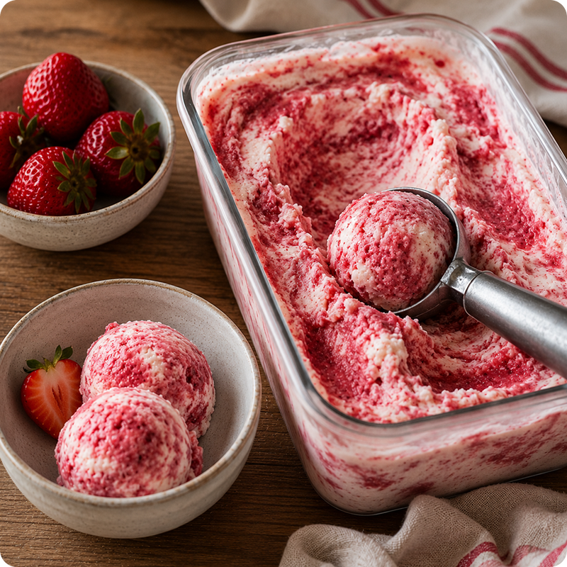Erdbeer-Johgurt-Eis