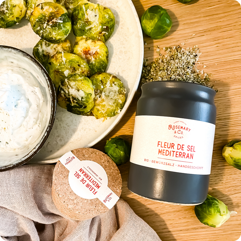Bio Fleur de Sel Mediterran (handgeschöpft) – Rosemary & Co. Gewürze