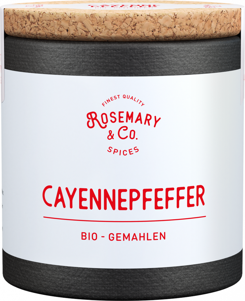 Dosis Rosemary & Co. Gewürze Bio Cayennepfeffer mit Korkdeckel1