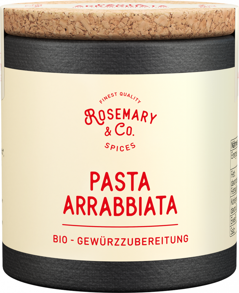 Dosis Rosemary & Co. Bio Gewürze Pasta Arrabbiata mit Korkdeckel1