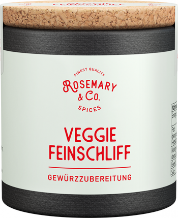 Dose mit Korkdeckel, Aufschrift Rosemary & Co. Gewürze Veggie Feinschliffall6